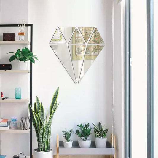 Acrylic Diamond Mirror Wall Decor
