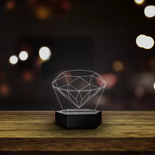 Diamond 3D Illusion Lamp